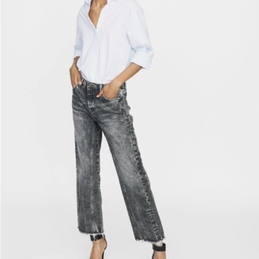 MAJE Paola Gris Denim Jeans size 4
